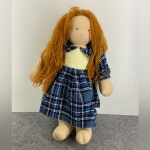 Handmade 17 inch Waldorf Doll Plush Doll With Extra Dress